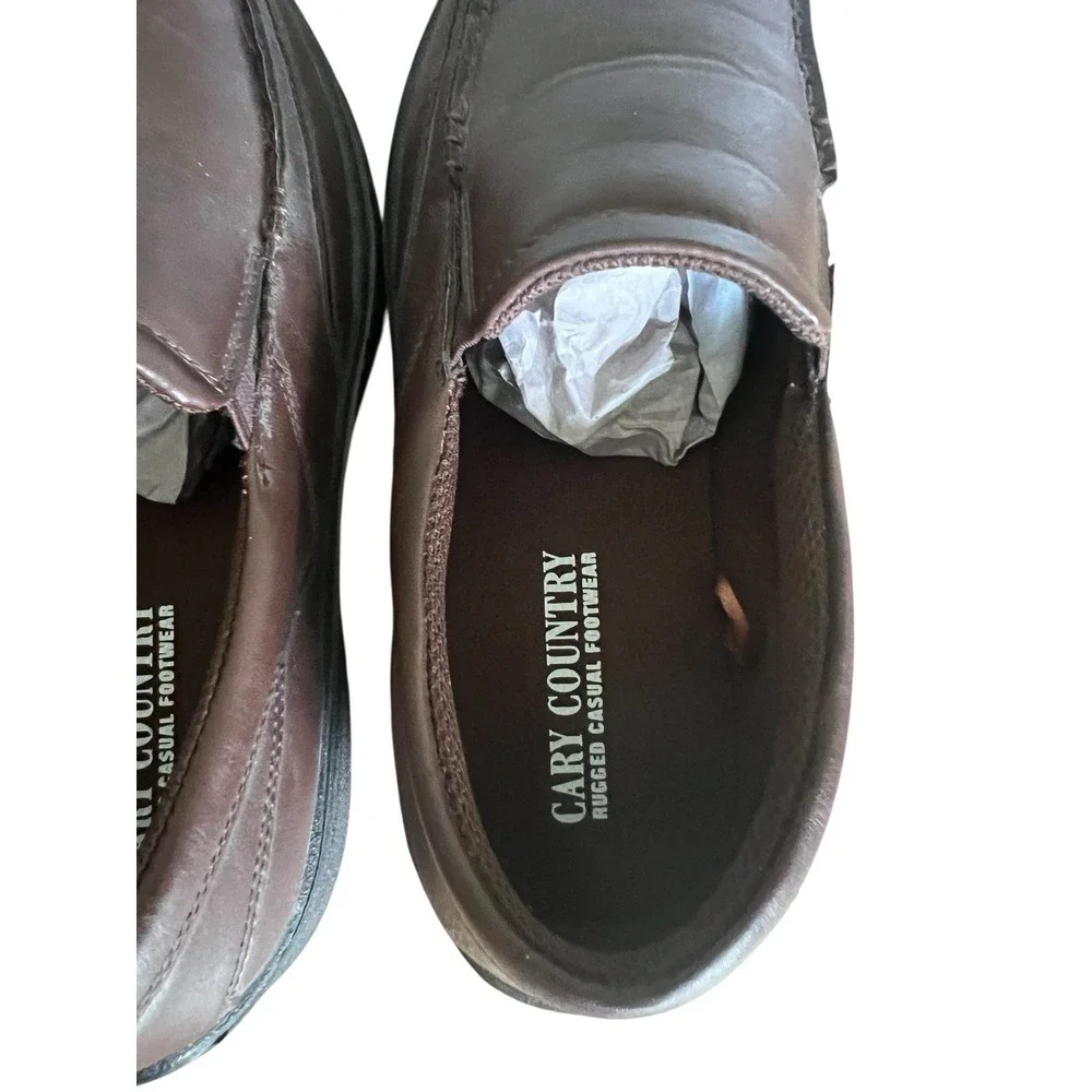 Brand New Mens Cary Country‎ Rugged Casual Boat Shoes 9.5 W Redwood Brown NIB